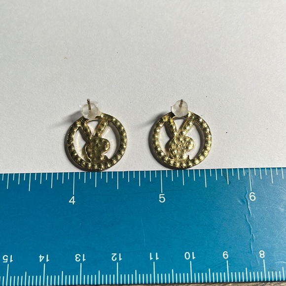 Diamond Studded Bunny Earrings - Picture 4 of 4